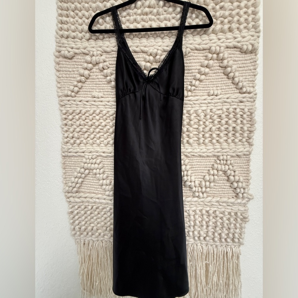 Vintage Esprit Black Slip Dress